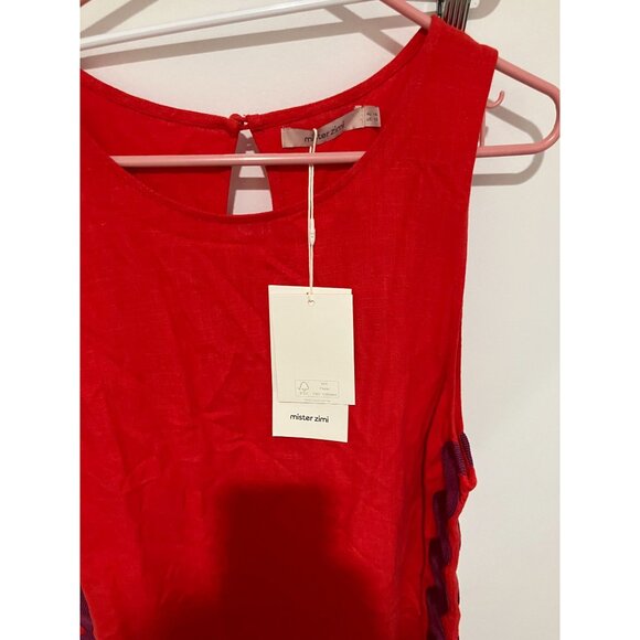 Mister Zimi Women's Margot Dress in Rhubarb Ric Rac, Size US 10, NWT - Picture 3 of 4